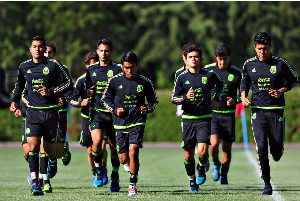 Parte del plantel tricolor que está concentrado en Chile