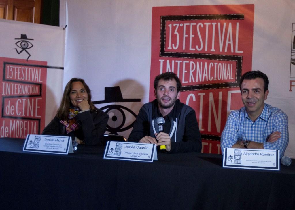 El cineasta Jonás Cuarón presentó 'Desierto' en el Festival Internacional de Cine de Morelia.