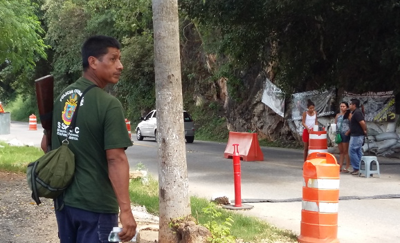 La policía comunitaria es la que vigila Tixtla. 