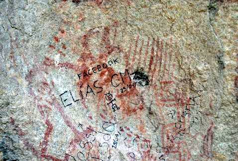 Las pinturas datan de entre los años 800 y 1200 d.C.