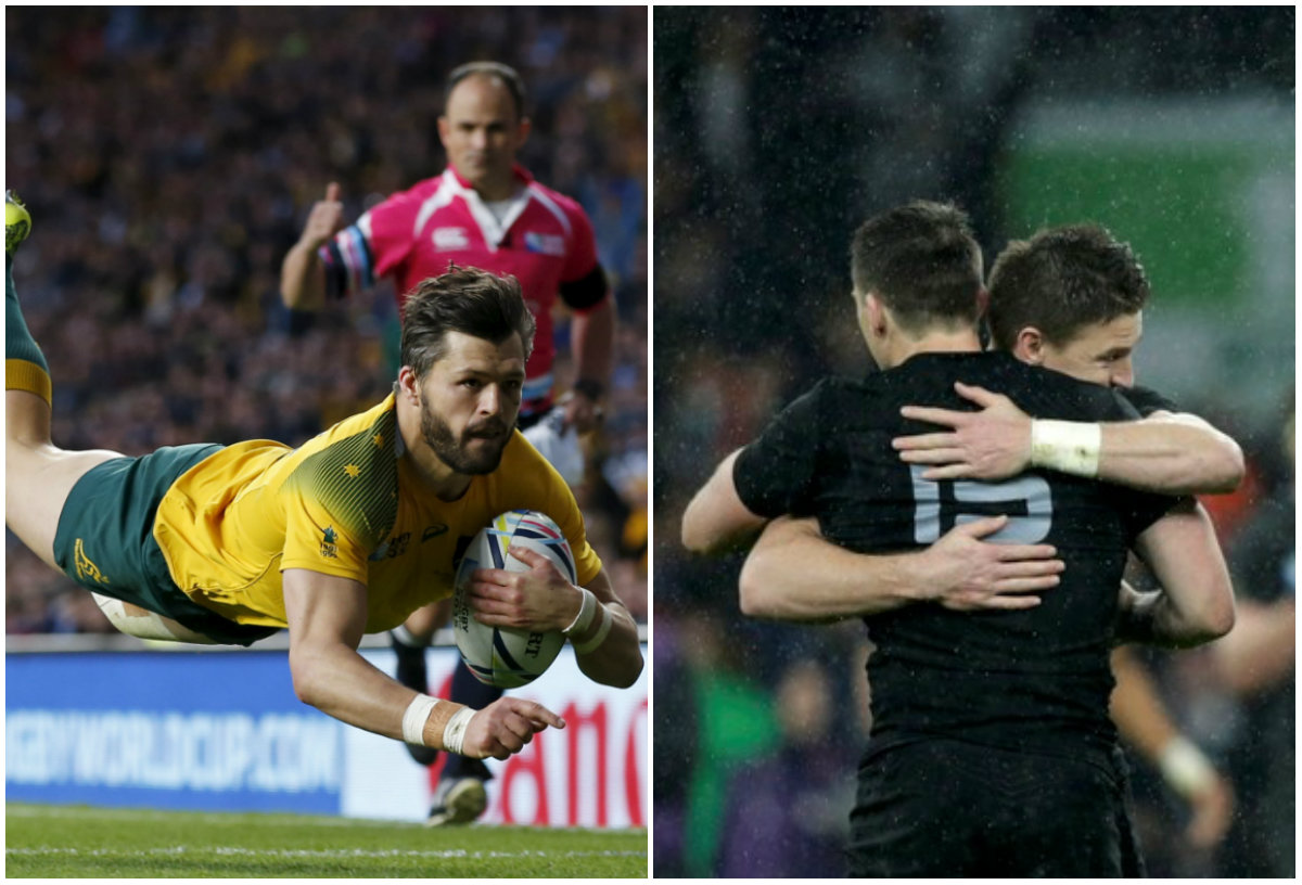 Australia y Nueva Zelanda en el Mundial de Rugby 
