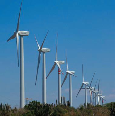 Fuerte inversión en generación de energía limpia.