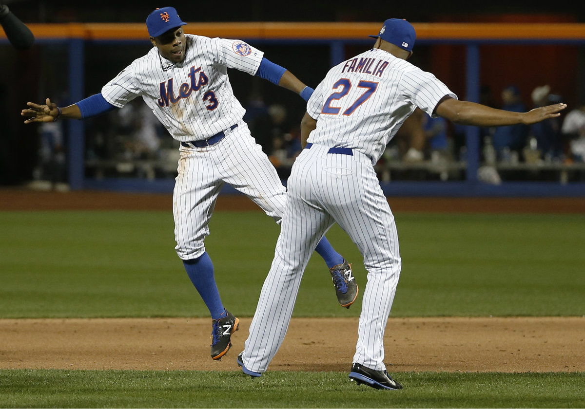 Así festejaron Curtis Granderson y Jeurys Familia