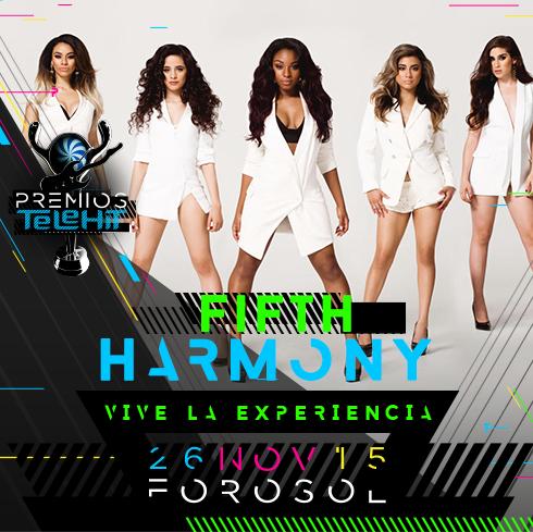 Fifth Harmony se presentarán en los premios Telehit el 26 de noviembre próximo. 