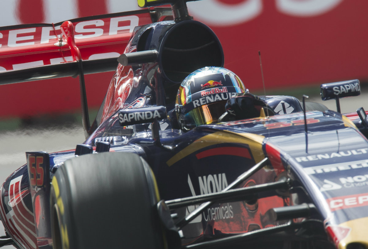 Carlos Sainz en la pruebas del sábado 