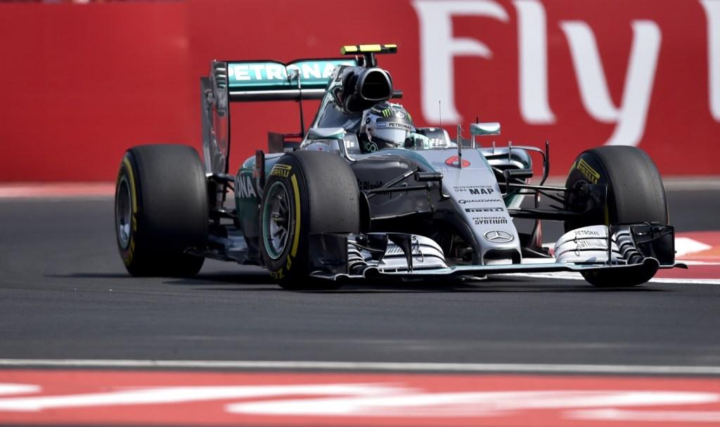El piloto alemán Nico Rosberg de Mercedes ganó el Gran Premio de México. 