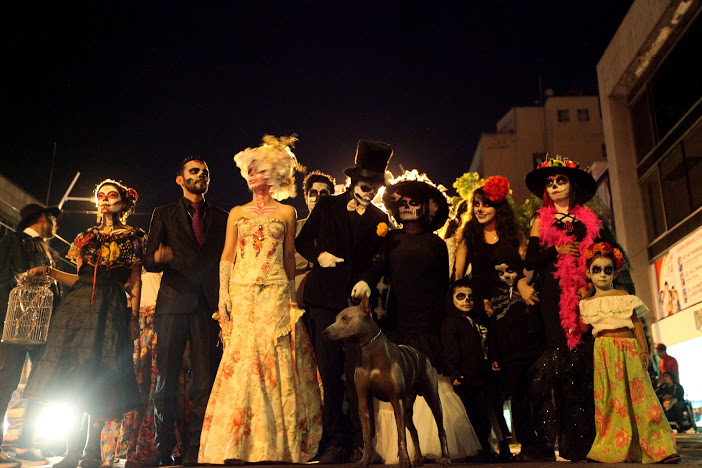 Realizan 4to Paseo de la Catrina