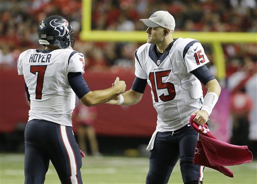 Ryan Mallett y Brian Hoyer 