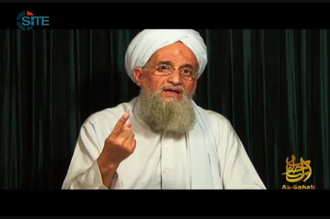 El líder de Al Qaeda, Ayman al Zawahiri, en un mensaje grabado en un video en octubre de 2012