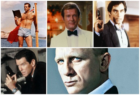 Sean, Roger, Timothy, Pierce y Daniel...Bond.