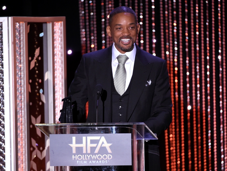 Will Smith durante el evento. 
