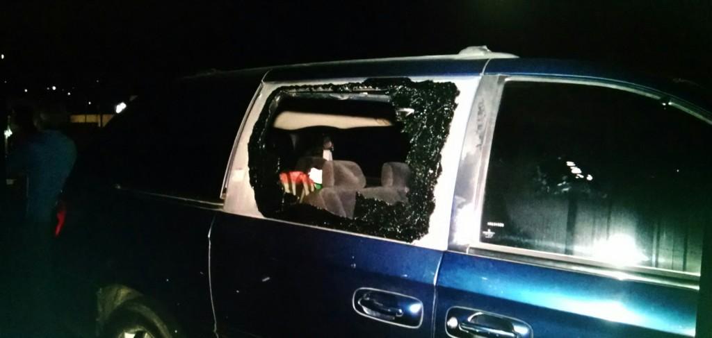 Alrededor de 32 automovilistas fueron atacados con piedras. 