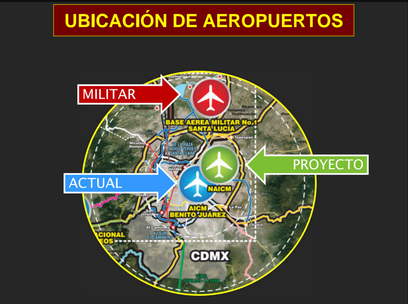 AMLO dijo que su propuesta alterna del nuevo aeropuerto de la Ciudad de México significaría un ahorro de 100 mil millones de pesos.