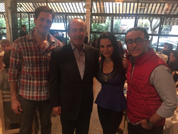 La imagen que compartió Calderón en su cuenta de Twitter. 