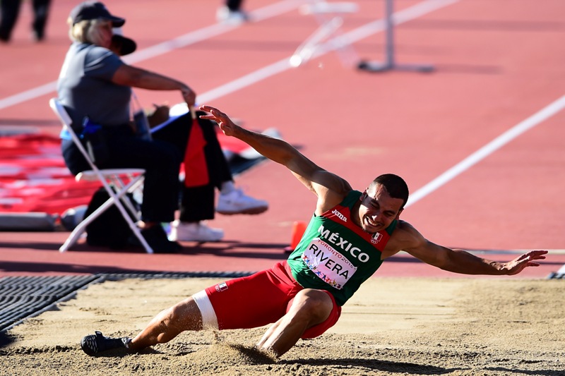 Luis Rivera, salto de longitud en Juegos Panamericanos