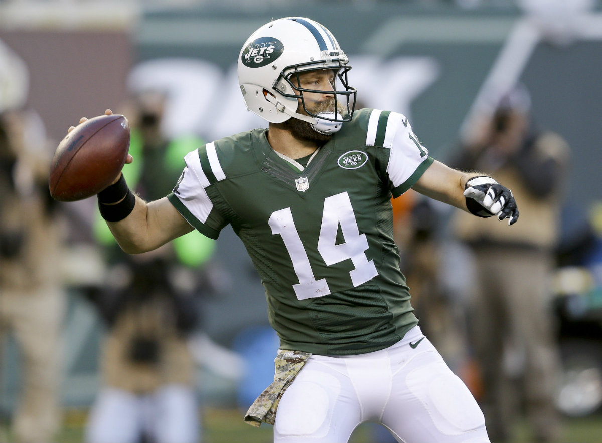 Ryan Fitzpatrick, quarterback de los Jets de Nueva York