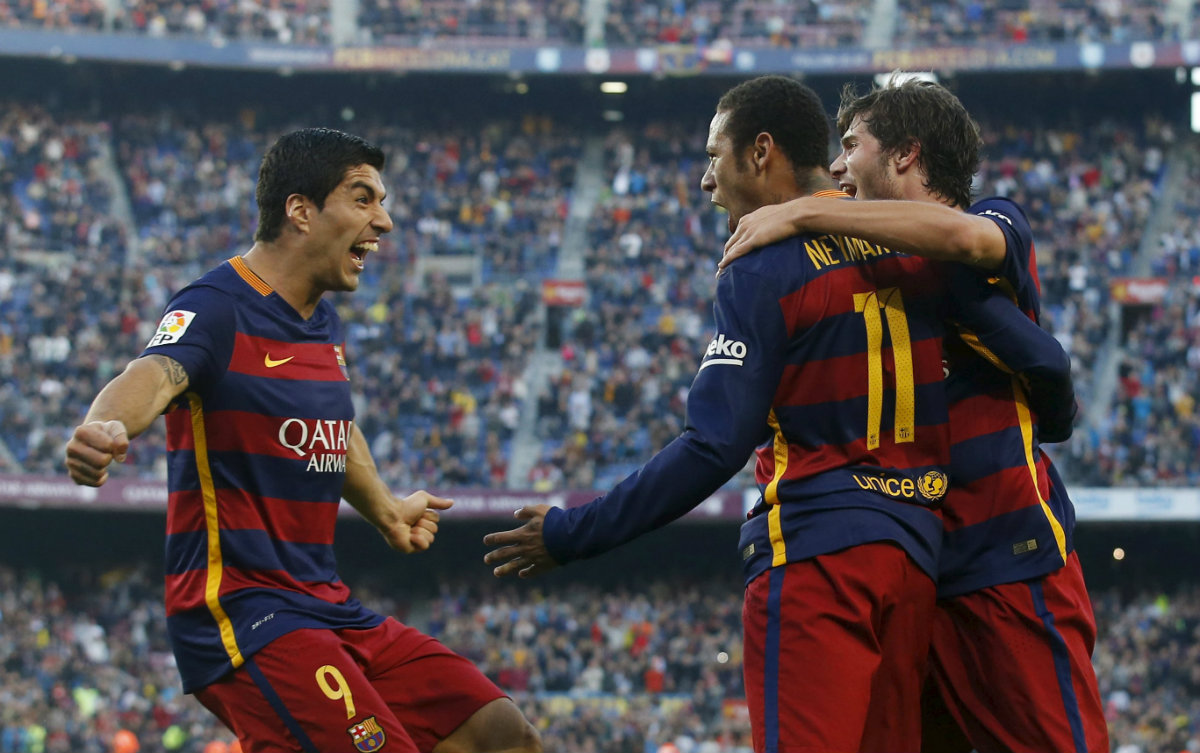Suárez y Neymar marcaron para el Barcelona 