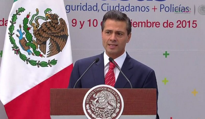 El presidente Enrique Peña Nieto en el Foro Nacional Sumemos Causas. 