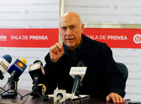 El director de Ingresos del estado, Abelardo Armendáriz Martínez.