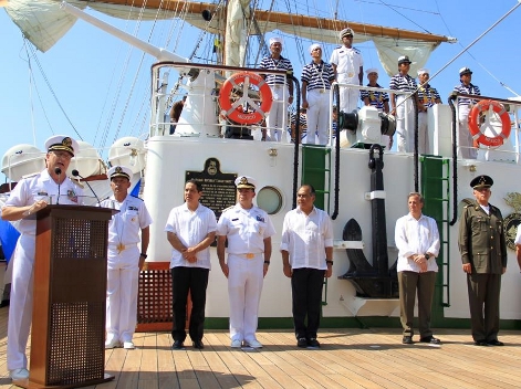 El gobernador de Guerrero, Héctor Astudillo Flores y el Secretario de Desarrollo Social, José Antonio Meade encabezaron la ceremonia de recepción del 