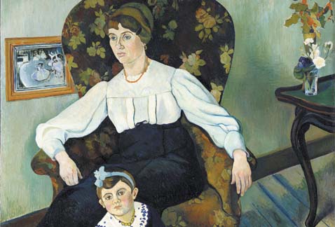 'Marie Coca et sa fille Gilberte', 1913, obra de Suzanne Valadon. 
