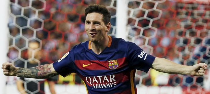 Messi ante el Atlético de Madrid 