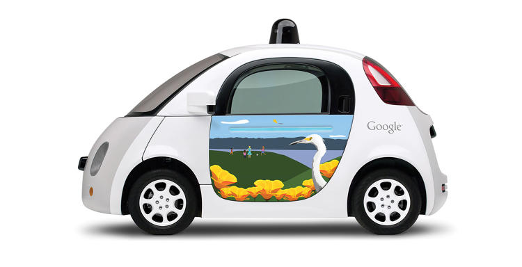 El proyecto “Paint the Town” de Google quiere llevar el arte a las calles a través de sus coches autónomos. 