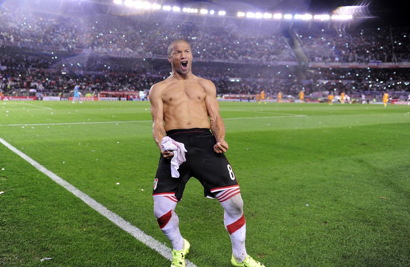Carlos Sánchez, durante la final contra Tigres