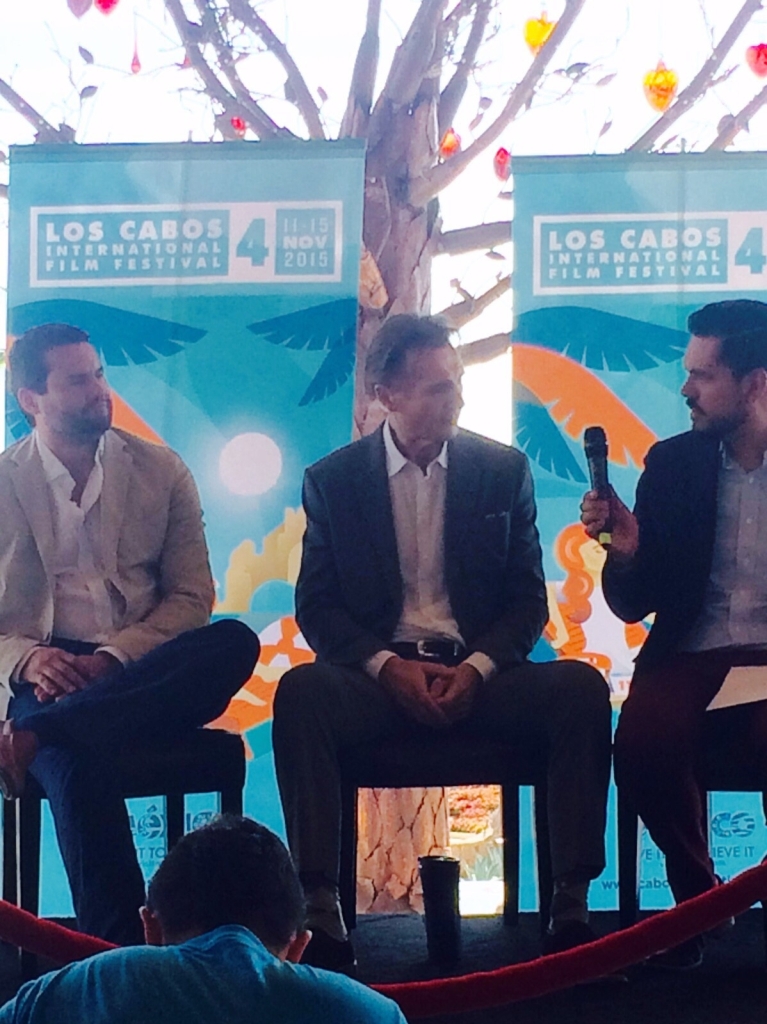 Liam Neeson estuvo en Los Cabos Film Festival. 