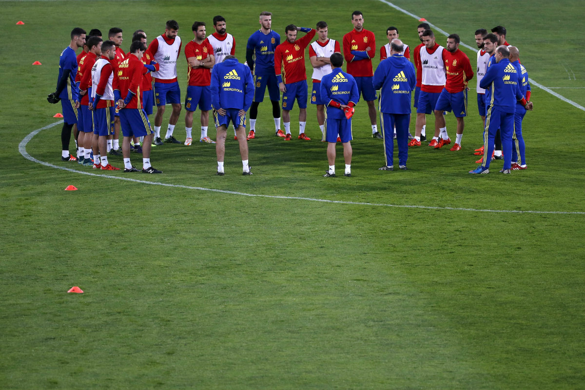 Entrenamiento de la Selección de España 