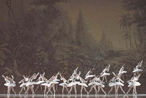 Pasaje de la obra 'La Bayadère', de Rudolf Nureyev.