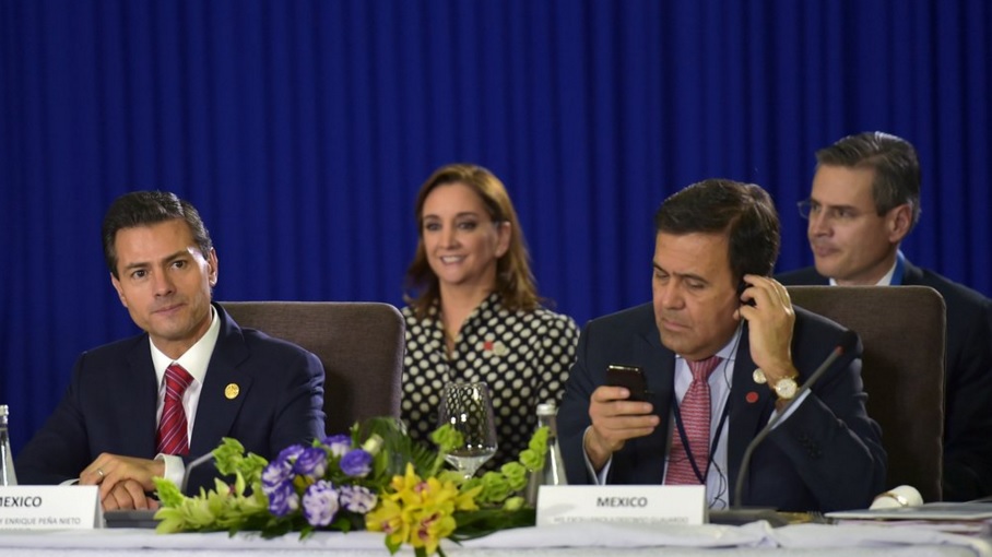 El presidente Enrique Peña Nieto en Manila, Filipinas.