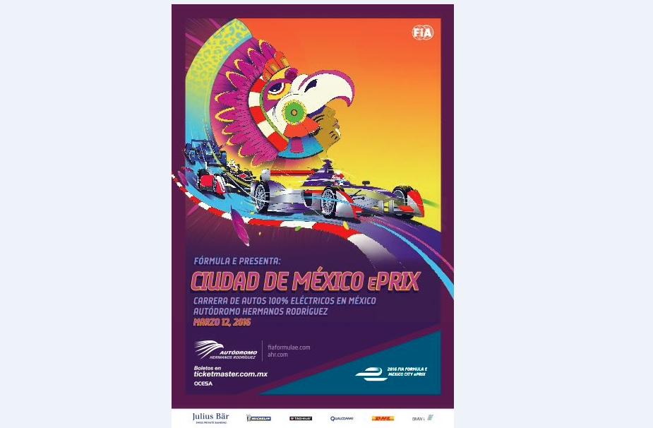 El cartel del Gran Premio de la Fórmula E 