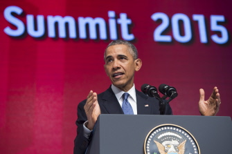 Obama, durante su intervención ante la cumbre de Negocios e Inversión de la ASEAN en Kuala Lumpur 