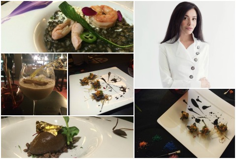 La chef Martha Ortiz presentó un menú inspirado en Jackson Pollock.