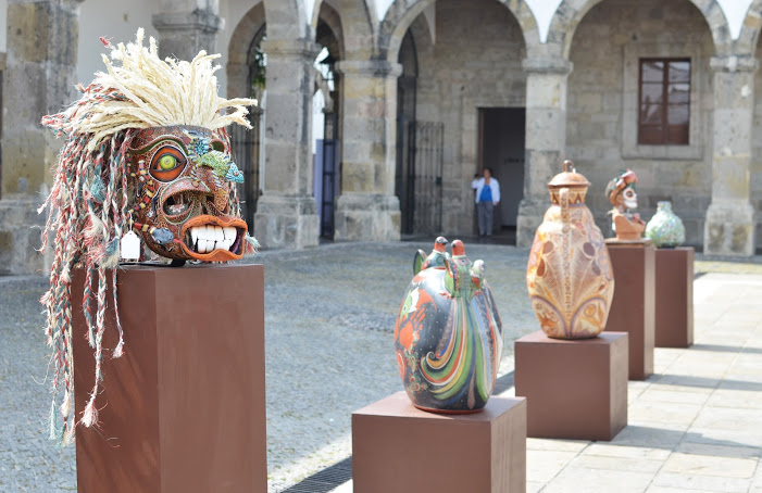 Las piezas se exhiben en el Patio Central del Instituto Cultural Cabañas