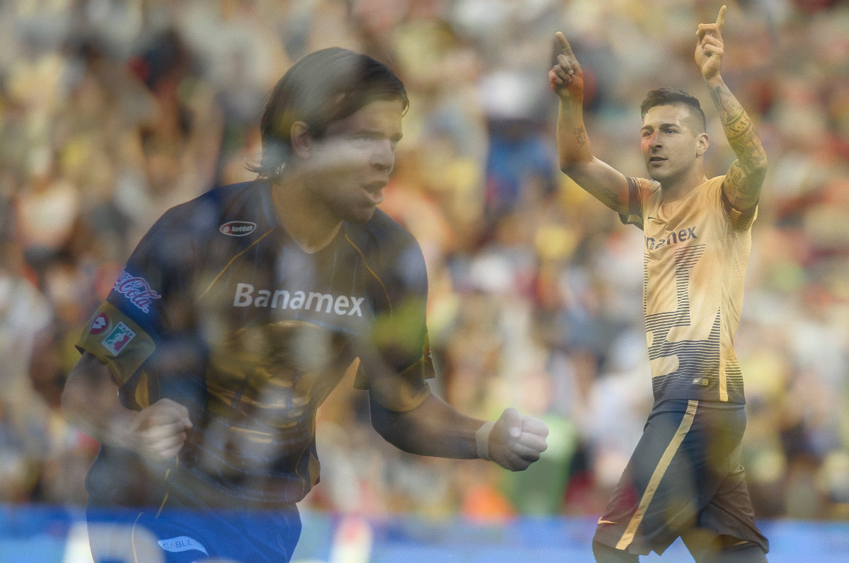 Solari e Ismael Sosa con Pumas 