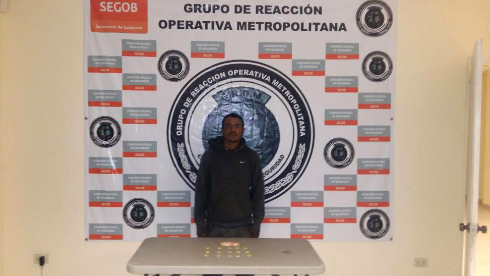 Detenido con dosis de cristal en Saltillo.