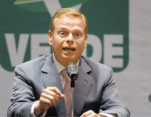 El ex presidente del Partido Verde. 