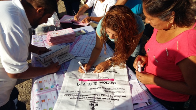 Las 53 casillas fueron instaladas en Tixtla, Guerrero.