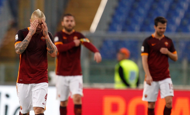  Radja Nainggolan, Daniele De Rossi y Miralem Pjanic 