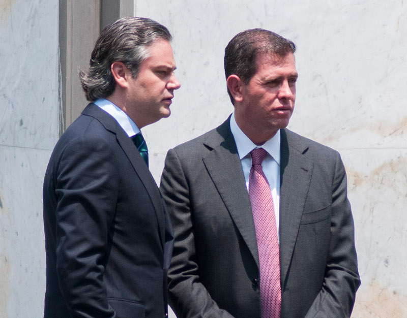Arelio Nuño, titular de la SEP, y Alfredo Castillo, director general de la Conade.
