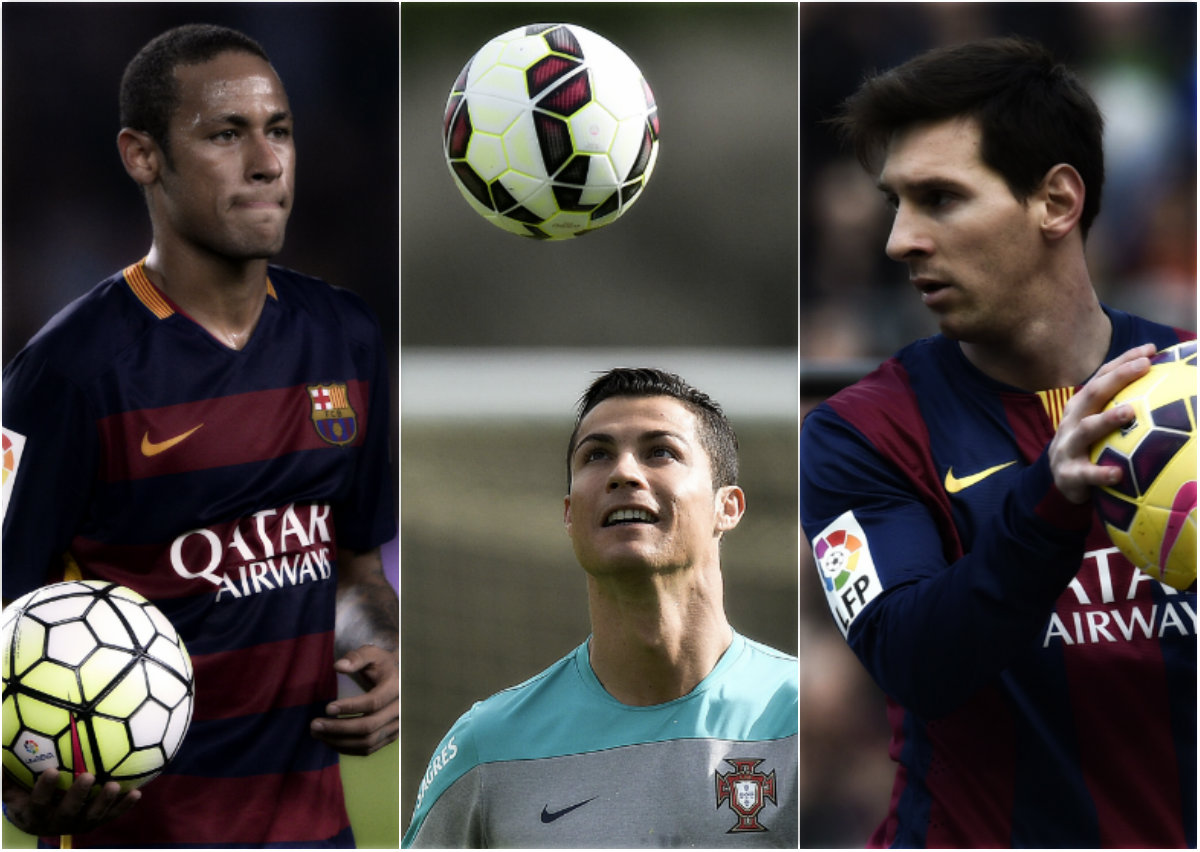 Neymar, Cristiano y Messi, los candidatos al Balón de Oro 
