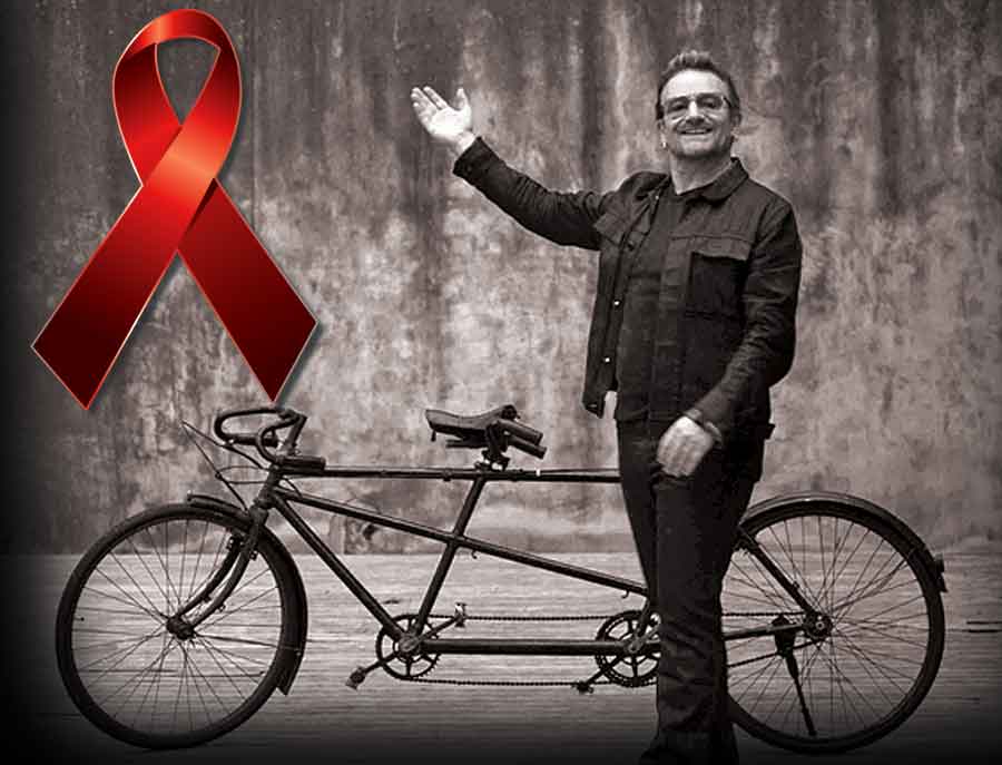 Bono donará un paseo en bicicleta.