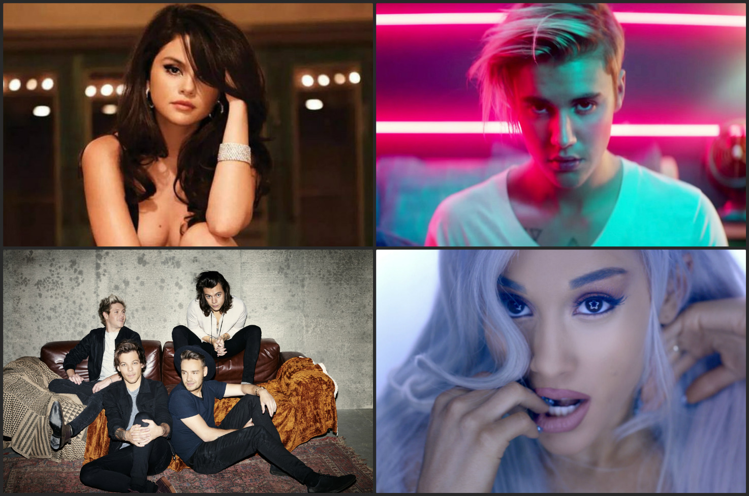 Las figuras musicales más populares en 2015 en Instagram. 