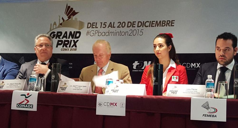 Presentación del Gran Prix de Bádminton en la Ciudad de México 