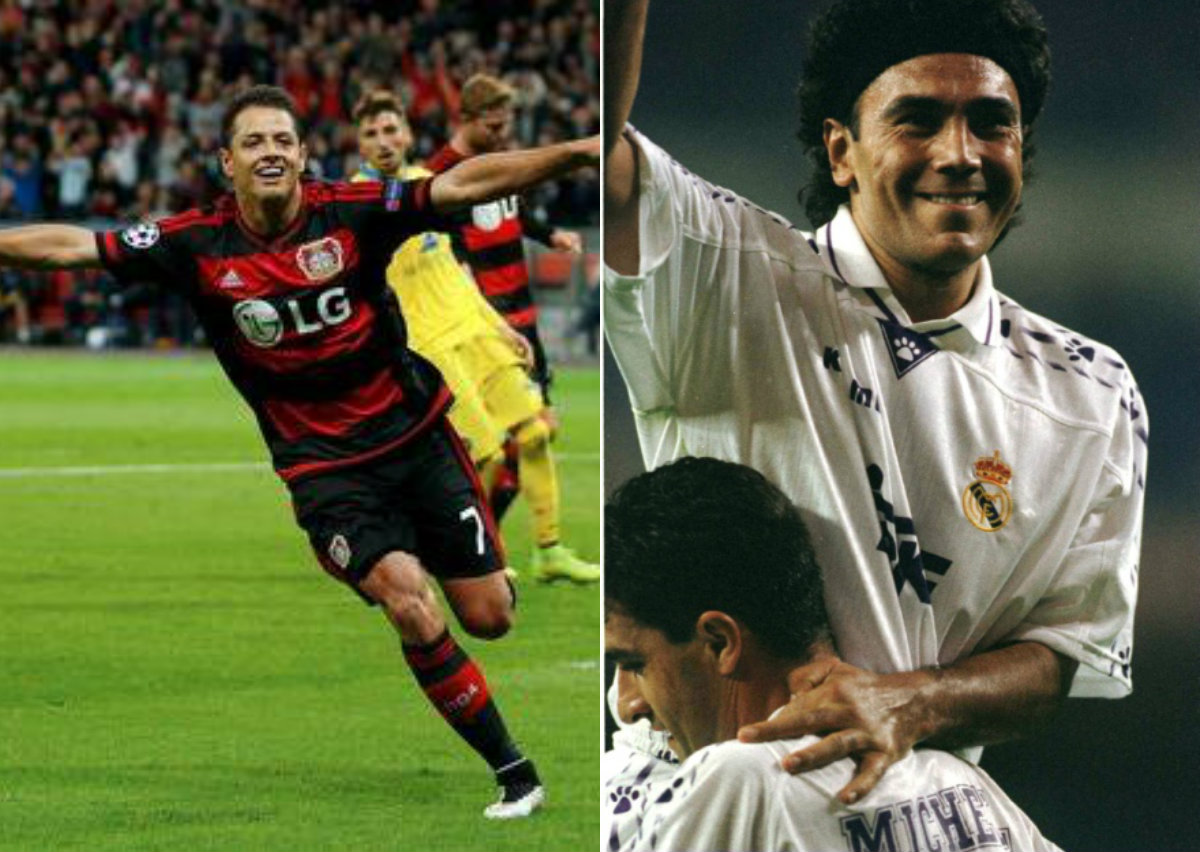 Javier Hernández y Hugo Sánchez 