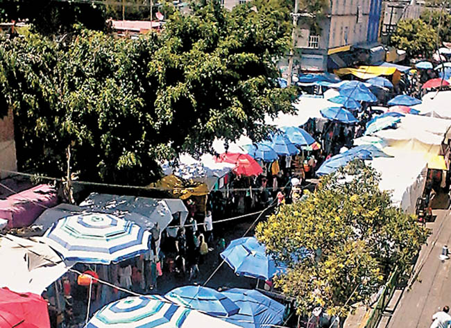 La vista desde una de las vecindades de la zona. 