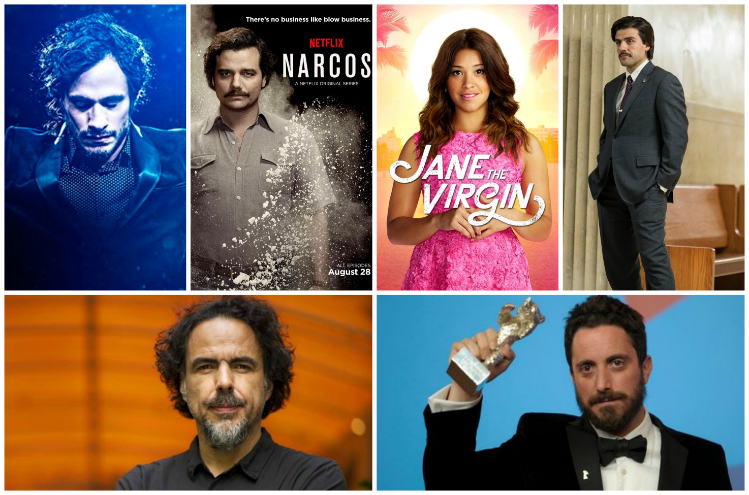 Gael García, Wagner Moura, Gina Rodriguez, Oscar Isaac, Alejandro Gonzáñez Iñarritu y Pablo Larraín son los latinos que compiten por el Globo de Oro. 