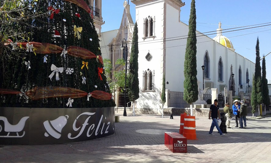 Así luce el centro de Lerdo.